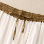 Buddha Stones Artistic Color Contrast Drawstring Women's Wide Leg Pants With Pockets - image 5