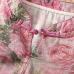 Buddha Stones Casual Printing Floral Plain Chinese Frog-Button Women's Cotton Shirt - image 11