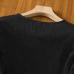 Buddha Stones Casual Plain Buttons Half Sleeve Women's Cotton Linen Shirt With Pocket - image 13