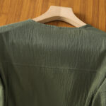 Buddha Stones Casual Plain Buttons Half Sleeve Women's Cotton Linen Shirt With Pocket - image 4