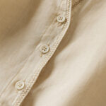 Buddha Stones Retro Plain Fake Two Pieces Button Design Women's Cotton Linen Shirt - image 41
