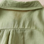 Buddha Stones Retro Plain Fake Two Pieces Button Design Women's Cotton Linen Shirt - image 22