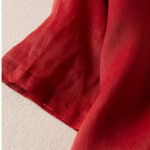 Buddha Stones Retro Plain Fake Two Pieces Button Design Women's Cotton Linen Shirt - image 13
