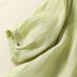 Buddha Stones Casual Embroidery Single Breasted Women's Cotton Linen Shirt - image 8