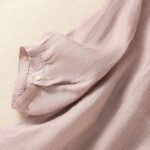 Buddha Stones Casual Embroidery Single Breasted Women's Cotton Linen Shirt - image 15