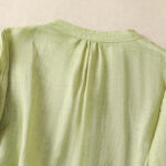 Buddha Stones Casual Embroidery Single Breasted Women's Cotton Linen Shirt - image 5