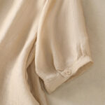 Buddha Stones Casual Embroidery Single Breasted Women's Cotton Linen Shirt - image 24