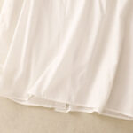 Buddha Stones Summer Pure Color Ruffled Pleated Design Women's Cotton Shirt - image 14