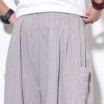 Buddha Stones Casual Striped Men's Cotton 7-8 Length Harem Pants With Pockets - image 14