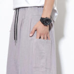 Buddha Stones Casual Striped Men's Cotton 7-8 Length Harem Pants With Pockets - image 12