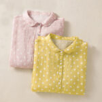 Buddha Stones Spring Polka Dot Button Stand Collar Polyester Midi Dress With Pockets - image 22