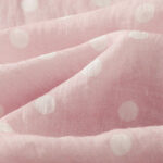 Buddha Stones Spring Polka Dot Button Stand Collar Polyester Midi Dress With Pockets - image 12