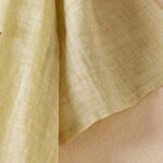 Buddha Stones Embroidered Leaf Crew Neck Half Sleeve Cotton Fiber Midi Dress - image 3