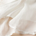 Buddha Stones Embroidered Leaf Crew Neck Half Sleeve Cotton Fiber Midi Dress - image 13