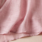 Buddha Stones Embroidered Leaf Crew Neck Half Sleeve Cotton Fiber Midi Dress - image 22