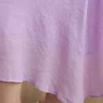 Buddha Stones Casual Plain Frog-Button Crew Neck Three Quarter Sleeve Cotton Midi Dress - image 14