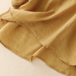 Buddha Stones Line Embroidery Button Crew Neck Half Sleeve Women's Cotton Shirt - image 24
