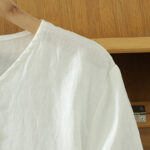 Buddha Stones Solid Buttons V-Neck Half Sleeve Women's Shirt - image 12