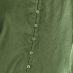 Buddha Stones Solid Buttons V-Neck Half Sleeve Women's Shirt - image 19