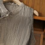 Buddha Stones Retro Frog-Button Design Women's Cotton Sleeveless Vest - image 22
