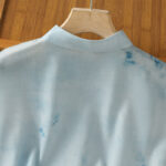 Buddha Stones Light Blue Frog-Button Sleeveless Women's Shirt - image 5