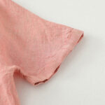 Buddha Stones Casual Plain Buttons Women's Cotton Linen Half Sleeve Shirt - image 15