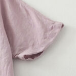Buddha Stones Casual Plain Buttons Women's Cotton Linen Half Sleeve Shirt - image 6