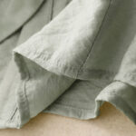 Buddha Stones Summer Button Lace-up Short Sleeve Women's Cotton Shirt - image 16