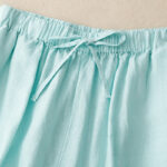 Buddha Stones Summer Elastic Waist Women's Capri Cropped Wide Leg Pants With Pockets - image 4