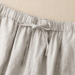 Buddha Stones Summer Elastic Waist Women's Capri Cropped Wide Leg Pants With Pockets - image 19