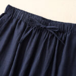 Buddha Stones Summer Elastic Waist Women's Capri Cropped Wide Leg Pants With Pockets - image 13