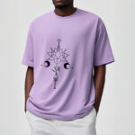 Buddha Stones Plain Lotus Flower Om Symbol Pattern Tee T-shirt - image 18