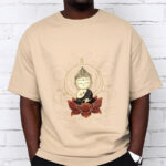 Buddha Stones Serene Sitting Buddha Lotus Pattern Tee T-shirt - image 12