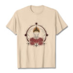 Buddha Stones Joyful Buddha Lotus Mandala Pattern Tee T-shirt - Bisque - 2XL - image 9