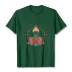 Buddha Stones Joyful Buddha Lotus Mandala Pattern Tee T-shirt - ForestGreen - 2XL - image 11