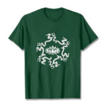 Buddha Stones OM Symbol Lotus Flower Pattern Tee T-shirt - ForestGreen - 2XL - image 12