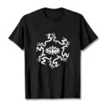 Buddha Stones OM Symbol Lotus Flower Pattern Tee T-shirt - Black - 2XL - image 3