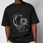 Buddha Stones Sun Moon Lotus Flower Pattern Tee T-shirt - image 5