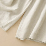 Buddha Stones Plain Color Frog-Button Cotton Linen Women's Wide Leg Pants With Pockets - image 20