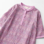 Buddha Stones Commute Printing Floral Pattern Short Sleeve Cotton Linen Midi Dress With Pockets - image 3