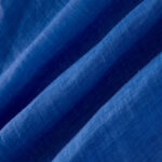 Buddha Stones Plain Drawstring Three Quarter Puff Sleeve Cotton Linen Maxi Dress With Pockets - image 12
