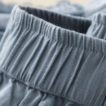 Buddha Stones Plain Color Lace Stitching Cotton Linen Women's Wide Leg Pants With Pockets - image 7
