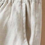 Buddha Stones Colored Thread 7-8 Length Women's Harem Cotton Linen Pants With Pockets - image 6