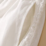 Buddha Stones Plain Lace Women's Harem Cotton Linen Pants With Pockets - image 22