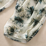 Buddha Stones Casual Flower Prints Design Women's Polyester 7-8 Length Pants With Pockets - image 7