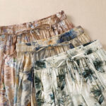 Buddha Stones Casual Flower Prints Design Women's Polyester 7-8 Length Pants With Pockets - image 24