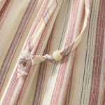 Buddha Stones Color Vertical Stripes Cotton Women's Wide Leg Pants With Pockets - image 7