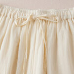 Buddha Stones Casual Lining Design Cotton Women's 7-8 Length Wide Leg Pants With Pockets - image 4