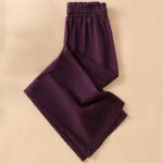 Buddha Stones Casual Straight Leg Design Cotton Women's 7-8 Length Wide Leg Pants With Pockets - image 17