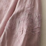 Buddha Stones Embroidery Button-down Women's Cotton Linen Shirt - image 21